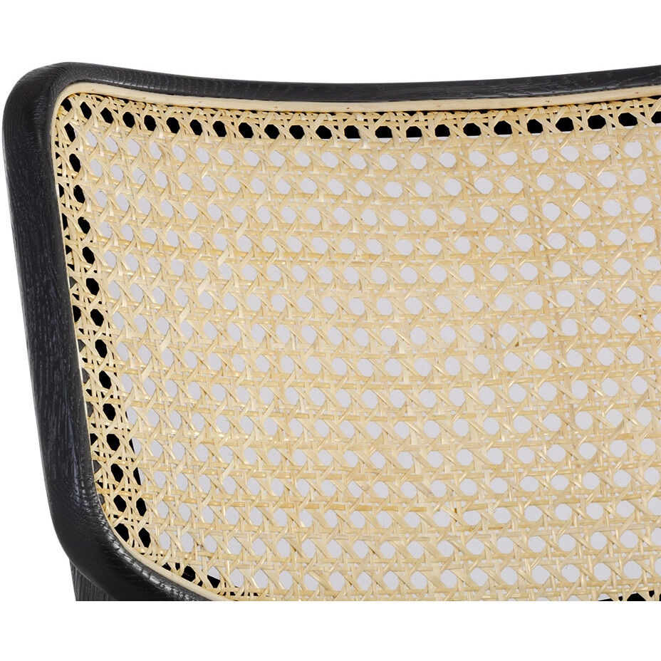 Annex Abbington Black / Natural Dining Chair, Set Of 2